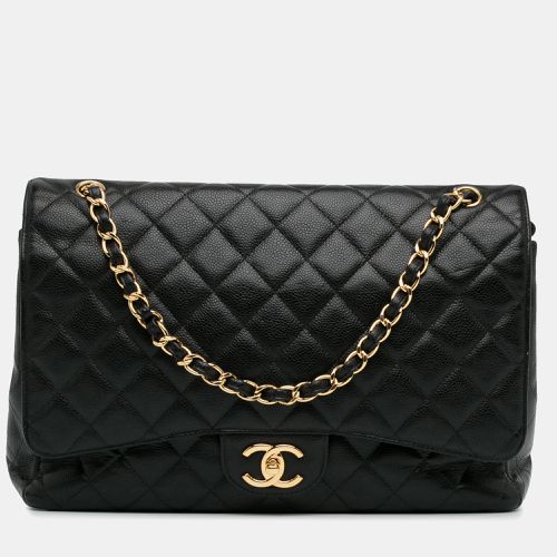 Chanel Black Caviar Leather Maxi Classic Double Flap Bag - Chanel - Modalova