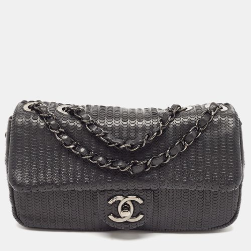 Chanel Black Embossed Leather Small Classic Single Flap Bag - Chanel - Modalova