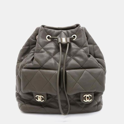 Lambskin Matelasse Coco Mark Backpack - Chanel - Modalova