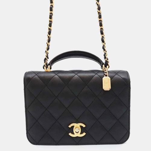 Matelasse Coco Mark Caviar Skin Chain Shoulder Bag - Chanel - Modalova