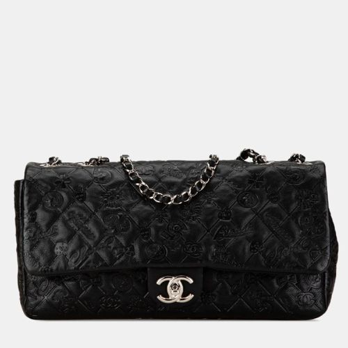 Leather Matelasse Icon Chain Shoulder Handbag - Chanel - Modalova