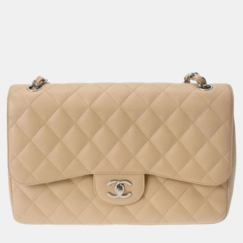 Caviar Skin Matelasse Chain Shoulder Double Flap 30Cm Bag - Chanel - Modalova