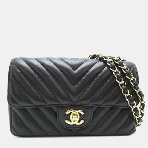 Chanel Lambskin Black Chevron Chain Shoulder Bag - Chanel - Modalova