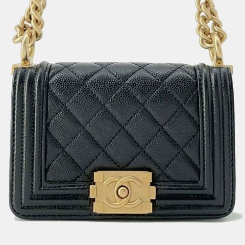 Caviar Skin Boy Chain Shoulder Bag - Chanel - Modalova