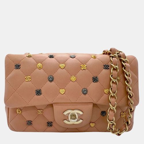 Lambskin Pink Gold Lucky Charm Matelasse Shoulder Bag - Chanel - Modalova