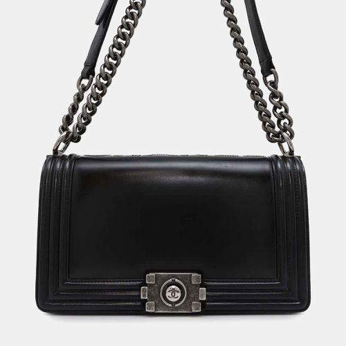 Calf Leather Boy Coco Mark Chain Shoulder Bag - Chanel - Modalova