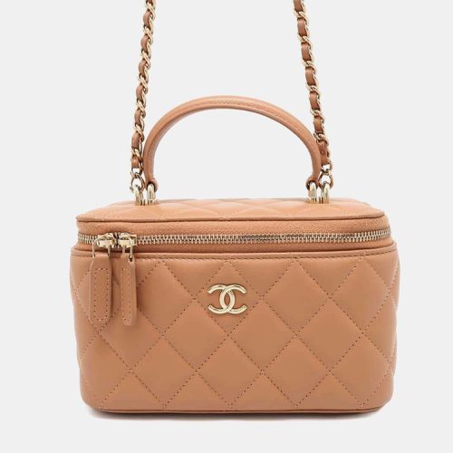 Matelasse Coco Mark Vanity Lambskin Chain Shoulder Bag - Chanel - Modalova