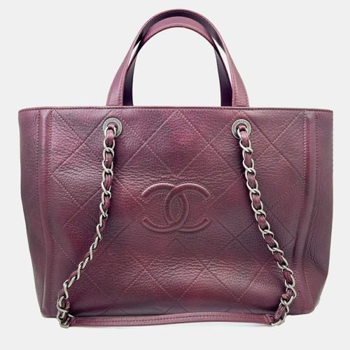 Chanel Wine Red Matelasse Tote bag - Chanel - Modalova