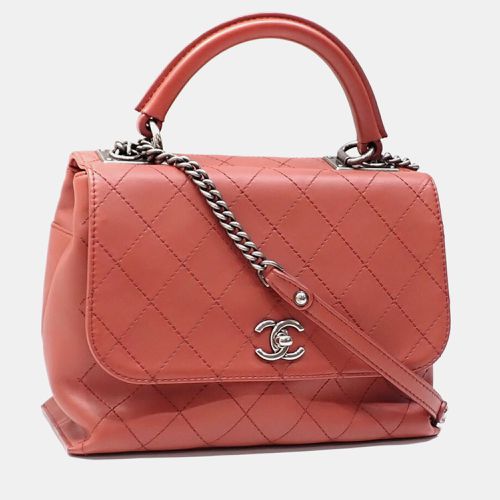 Matelasse Bordeaux Leather Coco Mark Chain Shoulder Bag - Chanel - Modalova