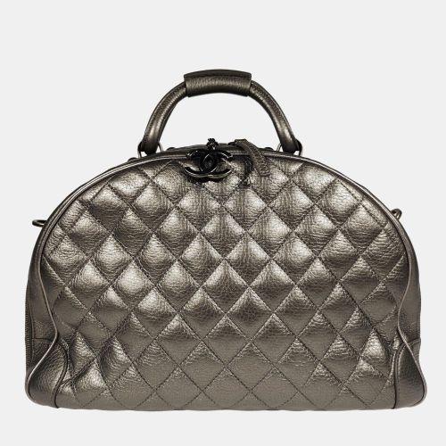 Leather Round Trip Airline Bowling Bag - Chanel - Modalova