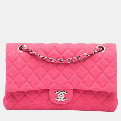 Chanel Pink Medium Classic Jersey Double Flap - Chanel - Modalova