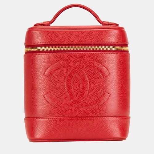 Chanel Red CC Caviar Vanity Bag - Chanel - Modalova