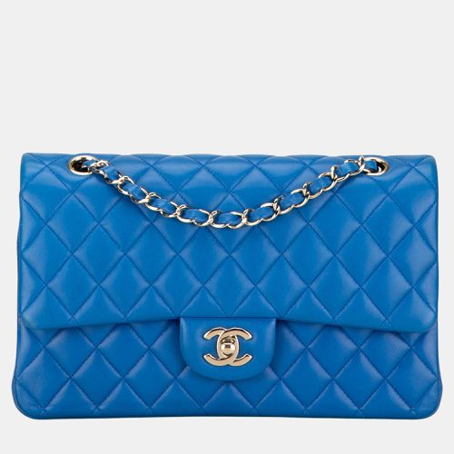 Chanel Blue Medium Classic Lambskin Double Flap - Chanel - Modalova