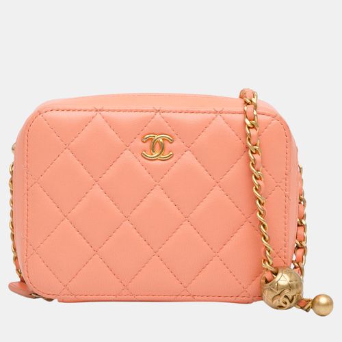 Chanel Orange CC Quilted Lambskin Pearl Crush Camera Bag - Chanel - Modalova