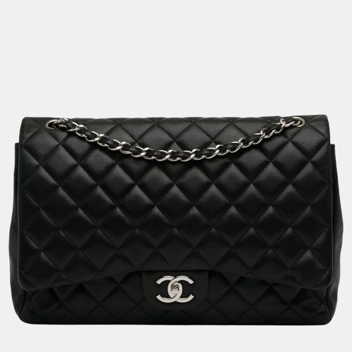 Chanel Black Maxi Classic Lambskin Double Flap - Chanel - Modalova