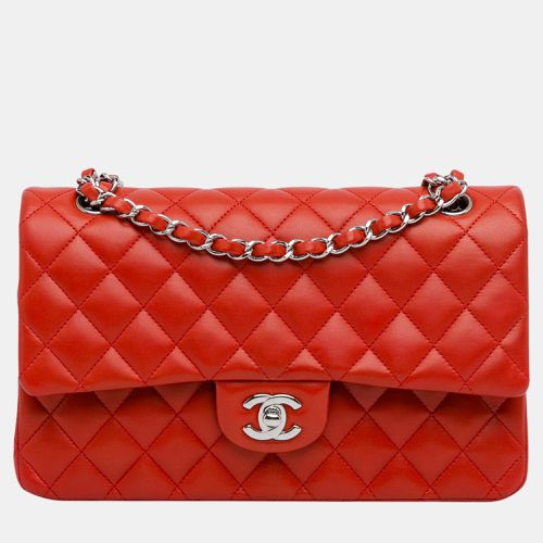 Chanel Red Medium Classic Lambskin Double Flap - Chanel - Modalova