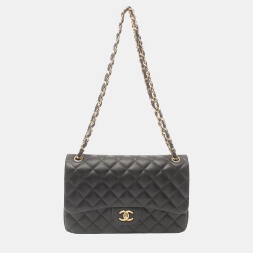 Chanel Black Jumbo Classic Lambskin Double Flap - Chanel - Modalova