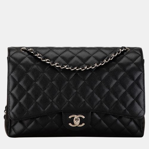 Chanel Black Maxi Classic Caviar Double Flap - Chanel - Modalova