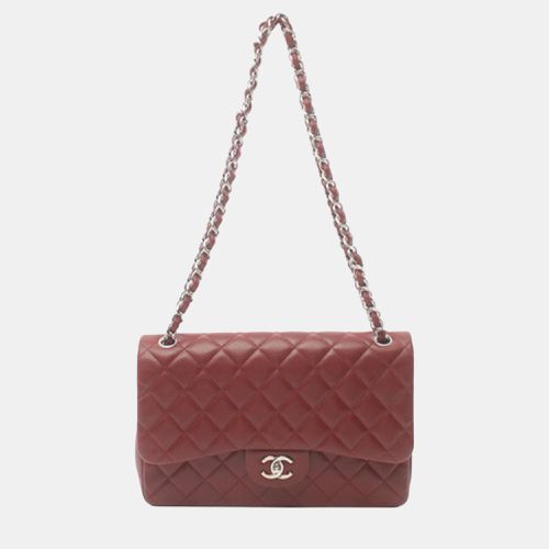 Chanel Red Jumbo Classic Caviar Double Flap - Chanel - Modalova