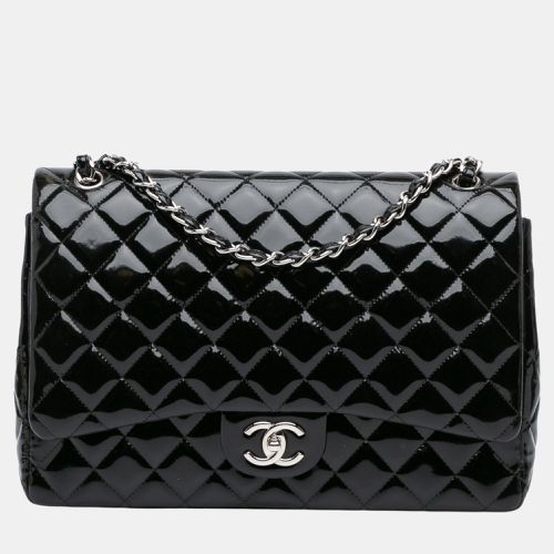 Chanel Black Maxi Classic Patent Double Flap - Chanel - Modalova