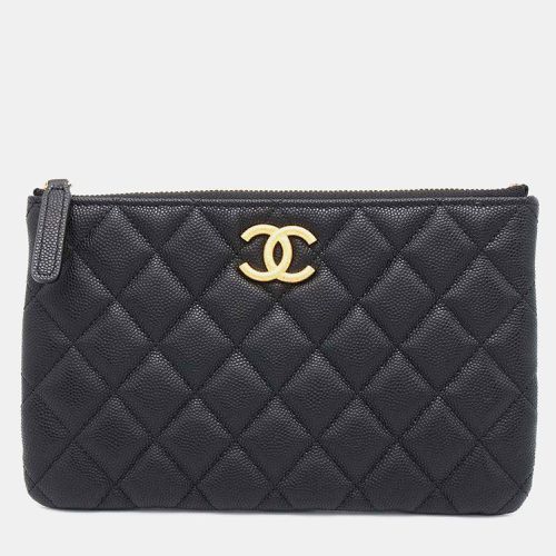 Caviar Leather Matelasse Cc Logo Flat Pouch - Chanel - Modalova