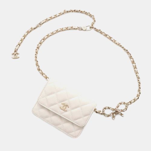 Caviar Leather Matelasse Ribbon Chain Belt Bag - Chanel - Modalova