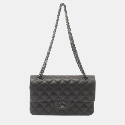 Chanel Lambskin Black Matelasse Double Flap Shoulder Bag - Chanel - Modalova