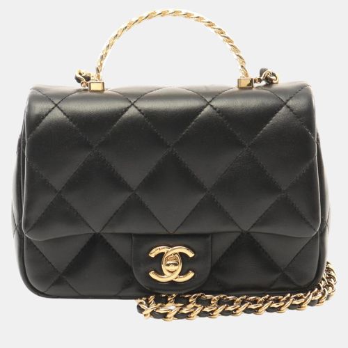 Chanel Black Lambskin Matelasse Shoulder Bag - Chanel - Modalova