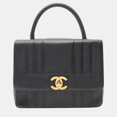 Chanel Black Leather Grained Calfskin Handbag - Chanel - Modalova