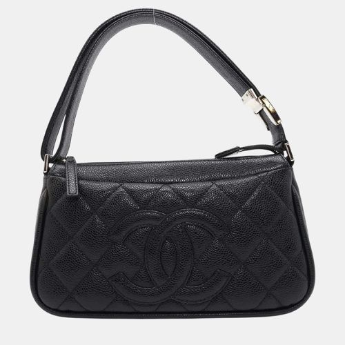 Chanel Caviar Skin Black Matelasse Coco Mark Shoulder Bag - Chanel - Modalova