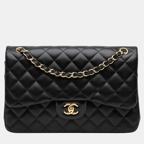 Chanel Black Jumbo Classic Lambskin Double Flap - Chanel - Modalova