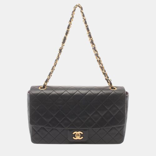 Chanel Black CC Quilted Lambskin Single Flap - Chanel - Modalova