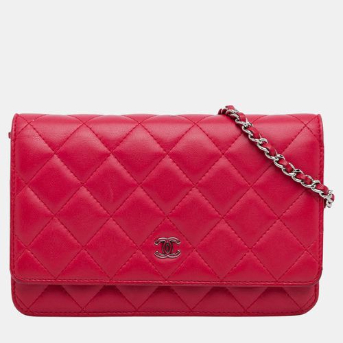 Chanel Pink Classic Lambskin Wallet on Chain - Chanel - Modalova