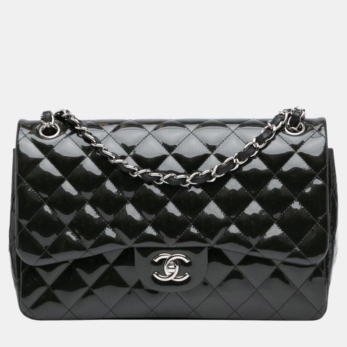 Chanel Black Jumbo Classic Patent Double Flap - Chanel - Modalova