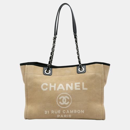 Chanel Beige/Brown Small Canvas Deauville Tote - Chanel - Modalova