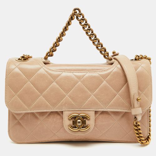 Chanel Beige Quilted Leather Perfect Edge Flap Bag - Chanel - Modalova