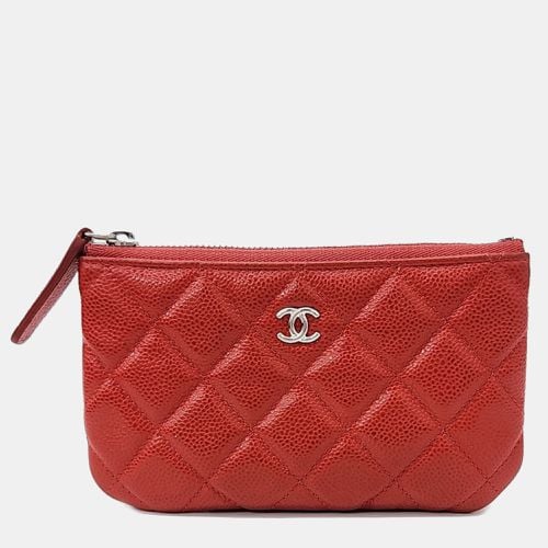 Chanel Red Leather pouch bag - Chanel - Modalova