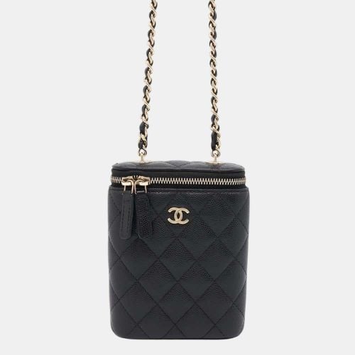 Caviar Skin Matelasse Coco Mark Vanity Chain Shoulder Bag - Chanel - Modalova