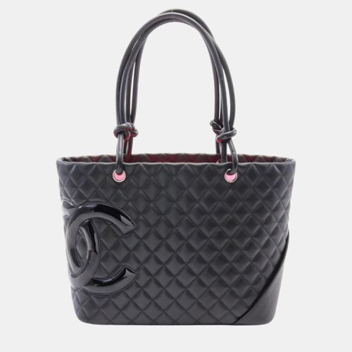 Chanel Black Leather Cambon Line Large Tote Bag - Chanel - Modalova