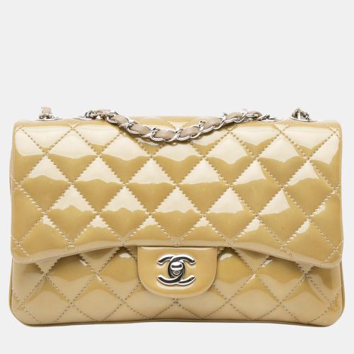 Chanel Gold Medium Patent 3 Accordion Flap - Chanel - Modalova