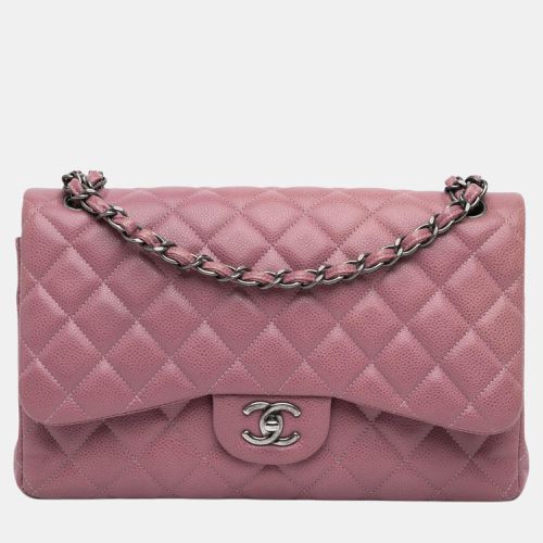 Chanel Pink Jumbo Classic Caviar Double Flap - Chanel - Modalova