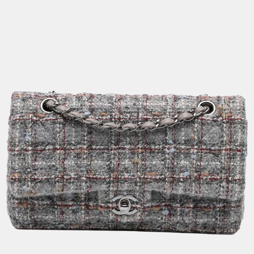 Chanel Grey Medium Classic Tweed Double Flap - Chanel - Modalova