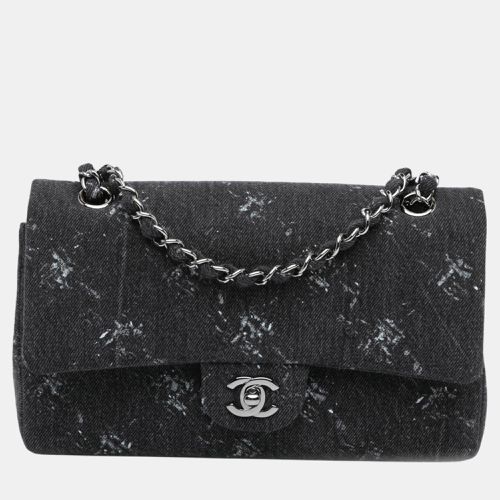 Chanel Black Medium Denim Double Flap - Chanel - Modalova