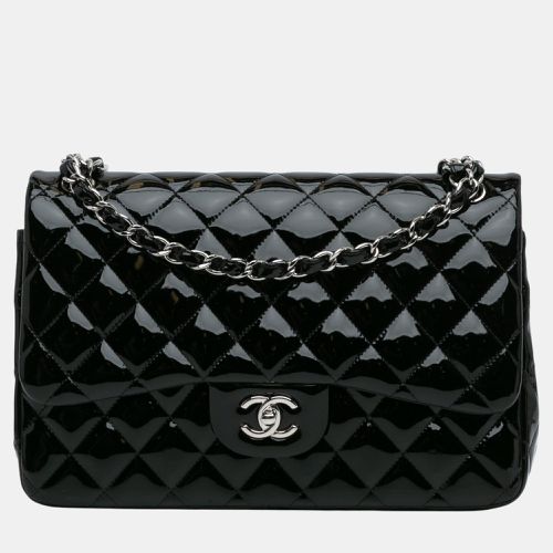 Chanel Black Jumbo Classic Patent Double Flap - Chanel - Modalova