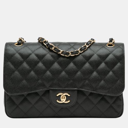 Chanel Black Jumbo Classic Caviar Double Flap - Chanel - Modalova