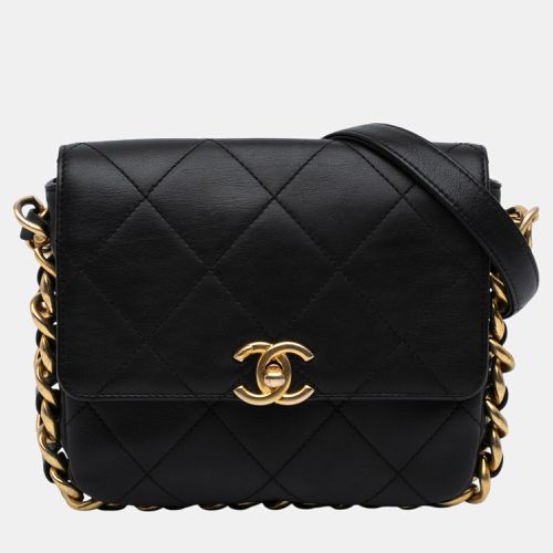 Chanel Black Small Quilted Calfskin Framing Chain Flap - Chanel - Modalova