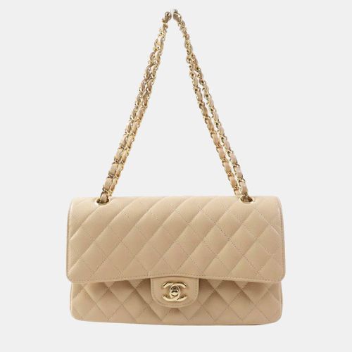 Chanel Beige Leather Caviar Skin Matrasse 25 Shoulder Bag - Chanel - Modalova