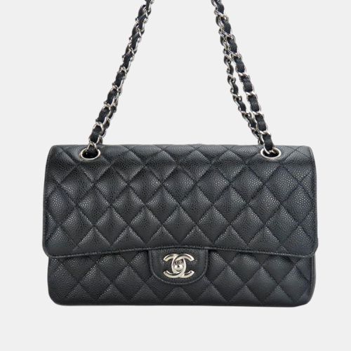 Chanel Black Leather Caviar Skin Matrasse 25 Shoulder Bag - Chanel - Modalova