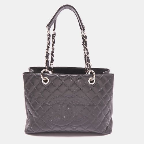 Chanel Grey Quilted Caviar Leather GST Shopper Tote - Chanel - Modalova