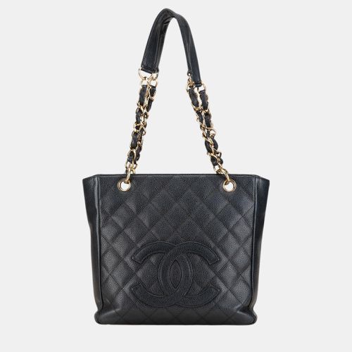 Chanel Black Caviar Petite Shopping Tote - Chanel - Modalova